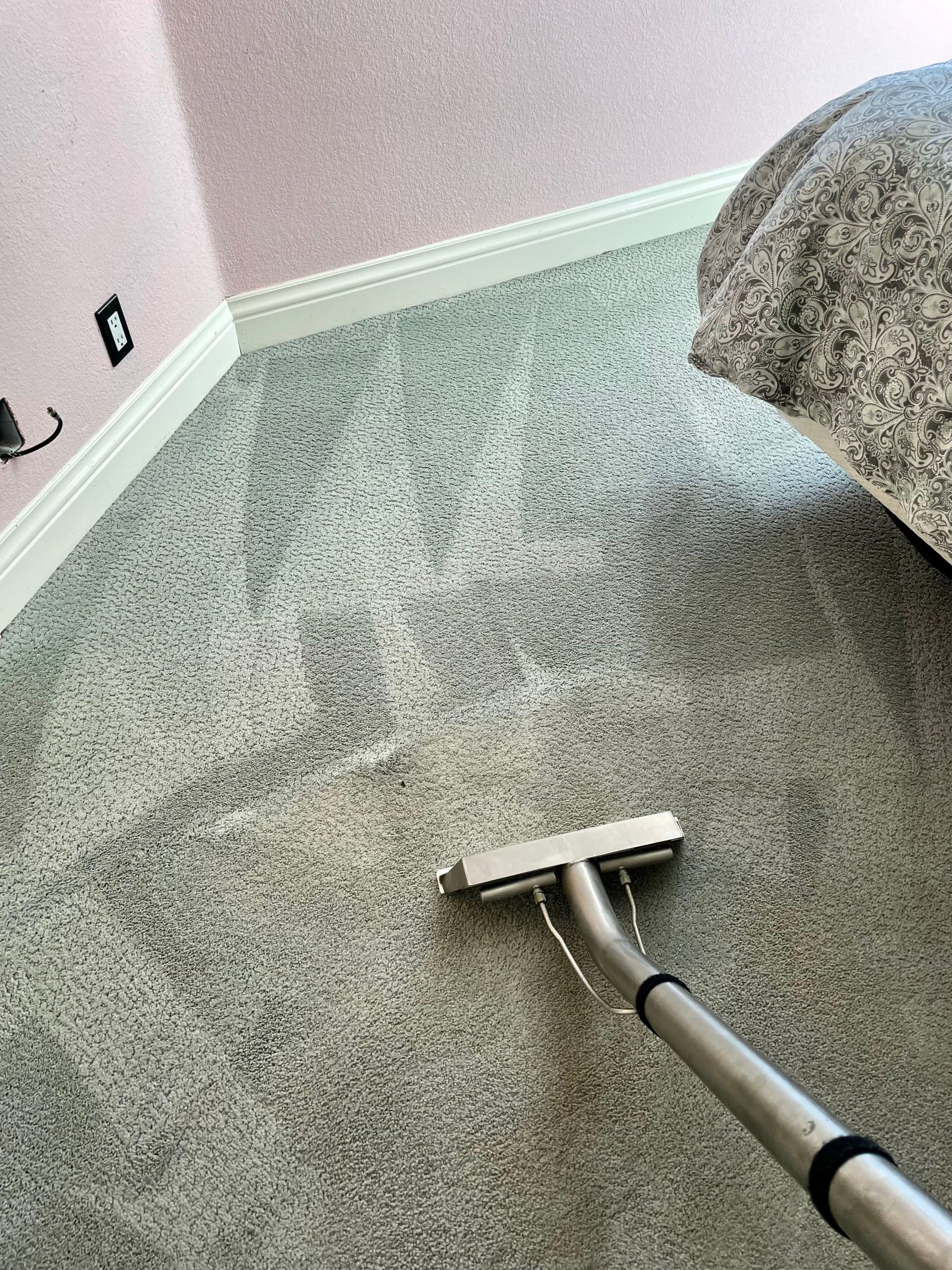 Professional steam carpet cleaning equipment and solutions used by A & G Facility Services